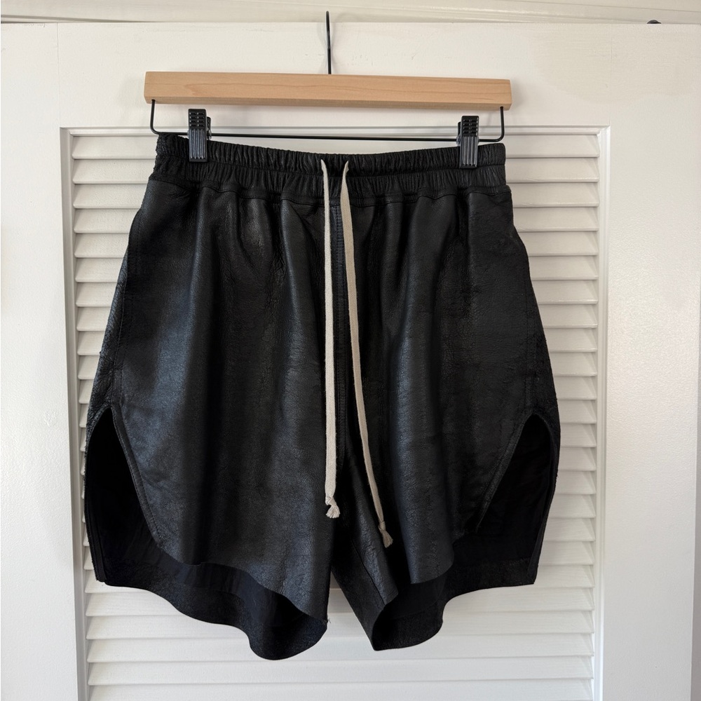 Rick Owens Black Athletic Shorts